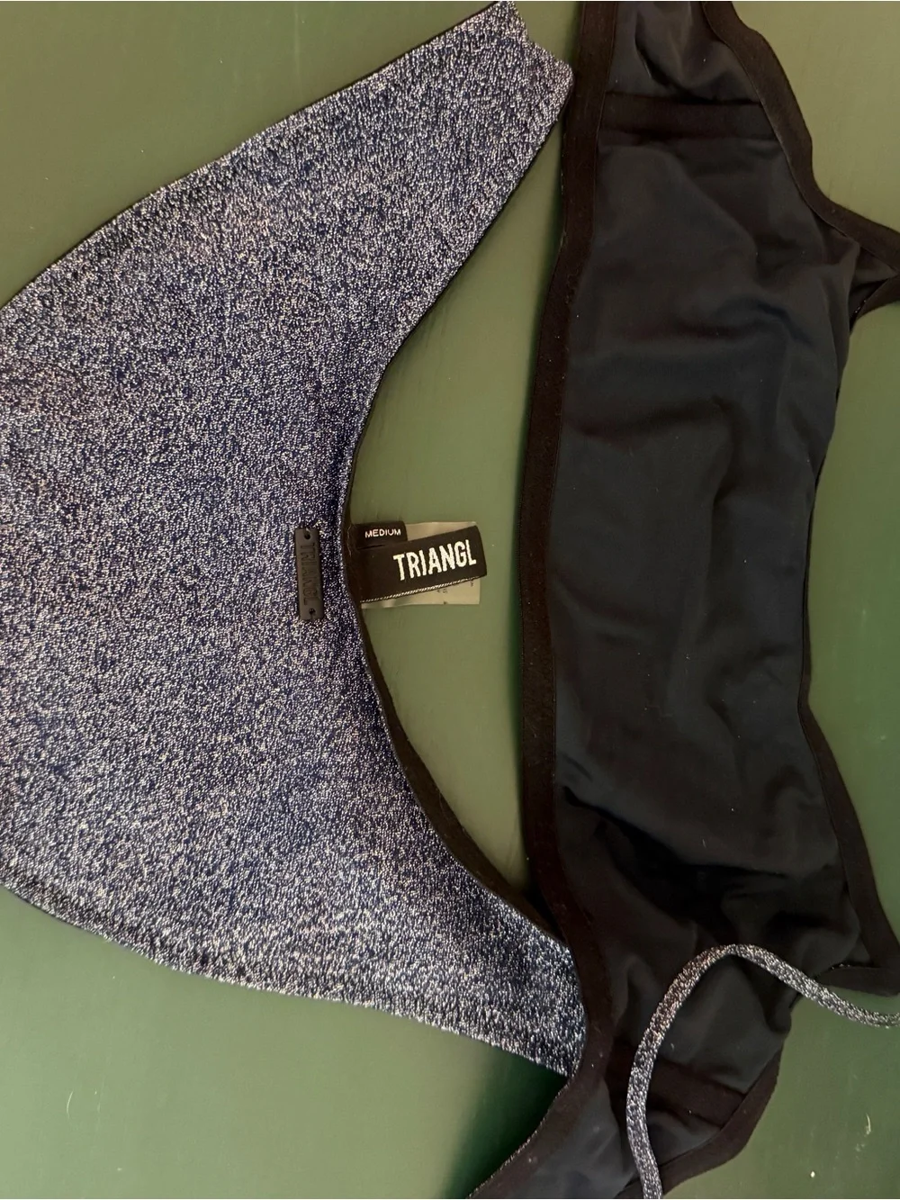 triangl swimwear Blue Speckle Two-Piece Bikini